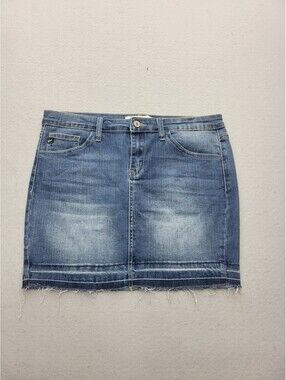 Kancan Women Skirt 9 Blue Mini Jean Raw 44 Hem Estilo Classic Stylish Quality